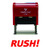 Rush Self Inking Rubber Stamp (Red Ink) - Medium