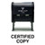 Certified Copy Self Inking Rubber Stamp (Black Ink) - Medium