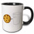 3dRose mug_43202_4"Cute Cartoon Milk and Chocolate Chip Cookies" Two Tone Black Mug, 11 oz, Multicolor