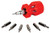 Performance Tool W476 7pc Stubby Precision Screwdriver with Phillips, Slotted and Star bits