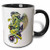 3dRose 156832_4 Dread Cthulhu Lovecraft Mythos Elder God Horror Art Mug, 11 oz, Black