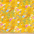 Telio Verona Cotton Rayon Voile Floral Fabric, Mustard, Fabric By The Yard