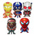 Superhero Balloons Birthday Party Decoration Supplies for Superhero Theme Mylar Foil Helium Balloons Pack 5