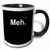 3dRose 178697_4 Meh Two Tone Mug, 11oz, Black