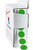 ChromaLabel 1/2 Inch Round Removable Color-Code Dot Stickers, 1000 per Dispenser Box, Green