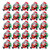 BESTOYARD 25Pcs LED Brooch Christmas Brooch Pin Santa Claus Badge Brooch for Children Gift Party Favors