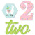 2nd Birthday Whole Llama Fun - DIY Shaped Llama Fiesta Second Birthday Party Cut-Outs - 24 Count