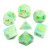 HD Dice DND RPG Polyhedral Dice Set Fit Dungeons and Dragons D&D MTG Pathfinder Table Game Role Playing Game Dice with Dice Bag (Green & Yellow)