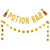 Gold Glittery Potion Bar Banner and Gold Glittery Circle Dots Garland,Halloween Party Decoration Supplies Home Decor