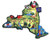 New York State Decowood Jumbo Wood Fridge Magnet 4