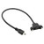 Mini USB Panel Mount Eextension Cable, UseBean[1ft 2 Pack] USB 2.0 Mini B Male to Mini B Female Connector Charging & Sync Adapter Cable,Black