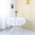 Zdada White 50inch Outdoor Home Picnic Round Polyester Table Cloth Cover