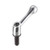 uxcell M10 x 29mm Handle Adjustable Clamping Lever Thread Push Button Ratchet Male Threaded Stud