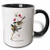 3dRose 114047_4 Black-capped Chickadee by John James Audubon Two Tone Mug, 11 oz, White