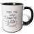 3dRose 219863_4 Does This Does This Ring Make Me Look Married Black With White Background Mug, 11 oz,