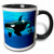 3dRose 5728_4 Killer Whales Mug 11 oz Multicolor