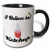 3dRose 105218_4 I I Believe In Ketchup Two Tone Mug 11 oz Black/White