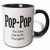 3dRose 149789_4 Pop The Man The Myth The Legend" Mug, 11 oz, Black