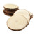 Fuhaieec 10pcs 3.2-3.5" Unfinished Natural Wood Circles with Tree Bark Log Discs for DIY Craft Christmas Rustic Wedding Ornaments