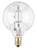 Westinghouse Lighting 4032 60-Watt, G 16-1/2 Halogen Ceiling Fan Bulb, Candelabra Base, Clear 2-Pack