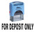 for Deposit ONLY Self Inking Rubber Stamp Custom Shiny Office Stationary Stamp