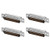 uxcell D-sub Connector Male Plug 44-pin 3-Row Port Terminal Breakout Solder Type for Mechanical Equipment CNC Computers Black Pack of 4