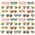 Creative Converting Elise 24 Count 3 Ply Weekender Shades Beverage Napkins, Multicolor