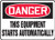 Accuform MEQM083XV Adhesive Dura-Vinyl Safety Sign, Legend"DANGER THIS EQUIPMENT STARTS AUTOMATICALLY", 7" Length x 10" Width x 0.006" Thickness, Red/Black on White