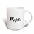 3dRose 219528_2"Humorous Phrase-Nope Mug, 15 oz, White
