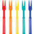 Creative Converting 360-Count Assorted Color Cocktail Forks