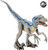 Jurassic World Savage Strike Velociraptor Blue