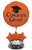 Creative Converting Air-Filled Balloon Centerpiece Kit Graduation, Sun Kissed Orange