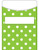 Teacher Created Resources Lime Polka Dots Library Pockets (5551)