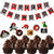 42 pieces Pirate Birthday Party Decoration,Pirate Happy Birthday Banner and Pirate Cupcake Toppers for kids Pirate Theme Party Supplies