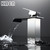 KAEN New Design Single Handle Lavatory Waterfall Bathroom Sink Faucet with Extra Large Rectangular Spout, Single Hole Solid Brass Basin Mixer Tap?Chrome?