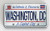 Washington D.C. License Plate Wood Fridge Magnet 3" x 1.5"
