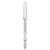Amscan 407851.18 Fun Translucent Pick Forks Party Supplies, 4", Silver