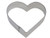 CybrTrayd R&M Heart Tinplated Steel Cookie Cutter and Cookie Recipe, 4-Inch, Silver, Bulk Lot of 12