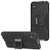 AMZER Slim Protective Shockproof Hybrid Warrior Dual Layer Case Skin for BlackBerry Dtek50, Alcatel Idol 4 - Black