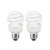 Compact Fluorescent Light Bulb T2 Spiral CFL, 2700k Soft White, 9W (40 Watt Equivalent), 540 Lumens, E26 Medium Base, 120V, UL Listed (Pack of 2)