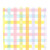 Colorful Gingham Square Dessert Plates Value Pack | 7" | 96 Ct