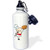 3dRose wb_118655_1"Funny Cartoon Pizza Pie Chef" Sports Water Bottle, 21 oz, White