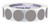 ChromaLabel 1 inch Removable Color-Code Dot Labels | 1,000/Roll (Gray)