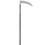Skeleteen Grey Death Scythe Staff - Grim Reaper Death Costume Accessories Weapon Scythe Prop