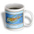3dRose Framed Map of Long Island Ceramic Mug, 15-Ounce