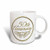 3dRose mug_154492_2 50th Anniversary Gift Gold Text for Celebrating Wedding Anniversaries 50 Years Married Together Ceramic Mug, 15-Ounce