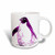 3dRose Purple Penguin Birds Animal Art Ceramic Mug, 15-Ounce