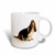 3dRose mug_80272_2 Handsome Basset Hound Ceramic Mug, 15-Ounce