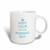 3dRose Keep Calm its Your Wedding Day, Blue, Humorous Gifts, Ceramic Mug, 15-Oz