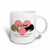 3dRose True Love Comes Along Once in a Lifetime Cute Ferret Love Design Ceramic Mug, 15-Ounce